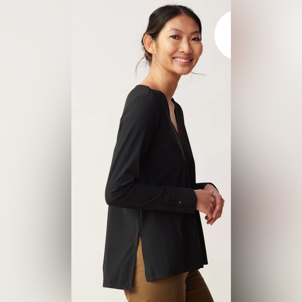 ADAY Black Long Sleeve Blouse